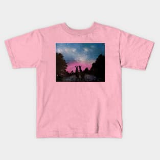 Starlight Bunnies Kids T-Shirt